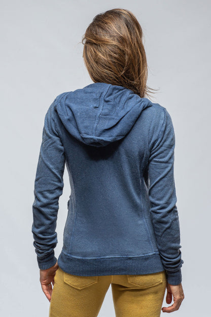 Axel's Premium Denim Pari Hoodie In Navy Ladies - Tops
