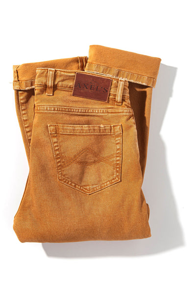 Axel's Premium Denim Silverton Worn-In Slim Straight Denim In Papaya Mens - Pants - 5 Pocket