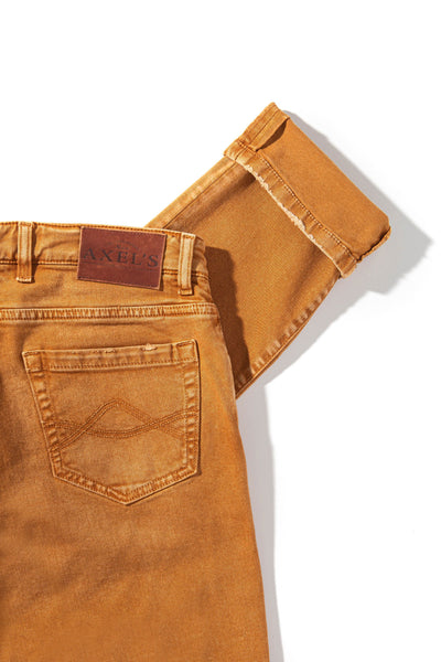 Axel's Premium Denim Silverton Worn-In Slim Straight Denim In Papaya Mens - Pants - 5 Pocket