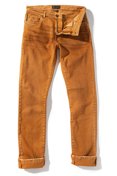 Axel's Premium Denim Silverton Worn-In Slim Straight Denim In Papaya Mens - Pants - 5 Pocket