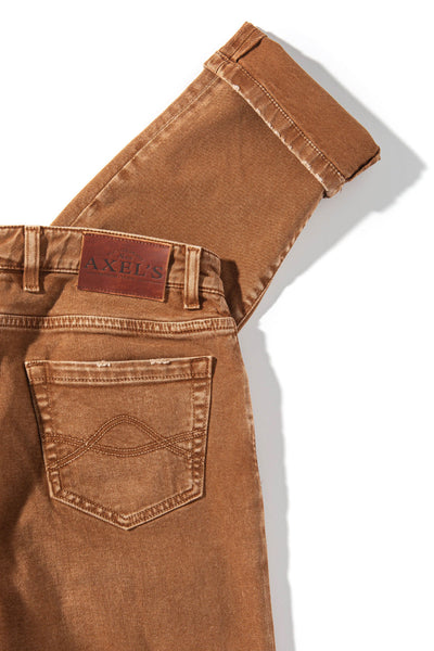 Axel's Premium Denim Silverton Worn-In Slim Straight Denim In Ruggine Mens - Pants - 5 Pocket