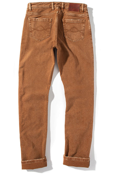 Axel's Premium Denim Silverton Worn-In Slim Straight Denim In Ruggine Mens - Pants - 5 Pocket