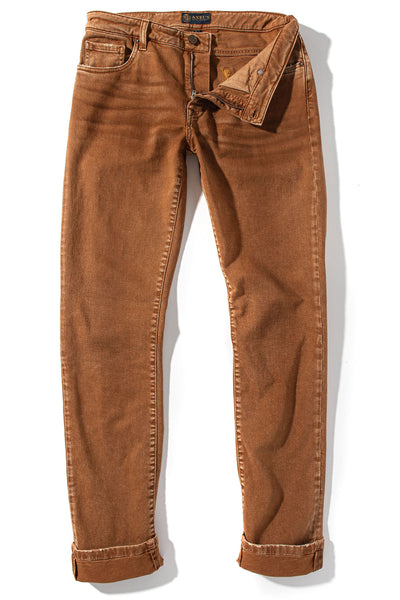 Axel's Premium Denim Silverton Worn-In Slim Straight Denim In Ruggine Mens - Pants - 5 Pocket