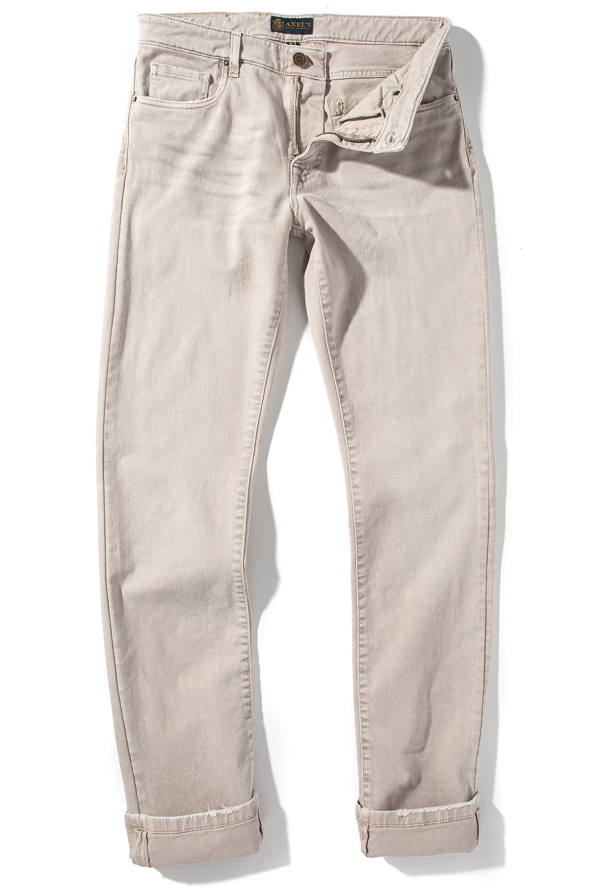 Axel's Premium Denim Silverton Worn-In Slim Straight Denim In Sasso Mens - Pants - 5 Pocket