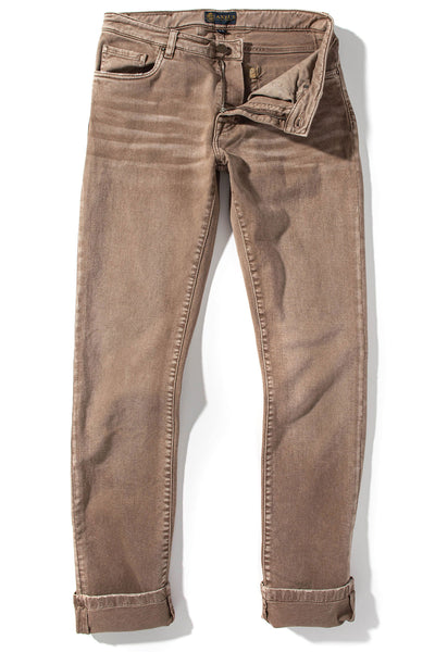 Axel's Premium Denim Silverton Worn-In Slim Straight Denim In Tortora Mens - Pants - 5 Pocket
