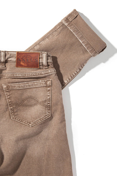 Axel's Premium Denim Silverton Worn-In Slim Straight Denim In Tortora Mens - Pants - 5 Pocket