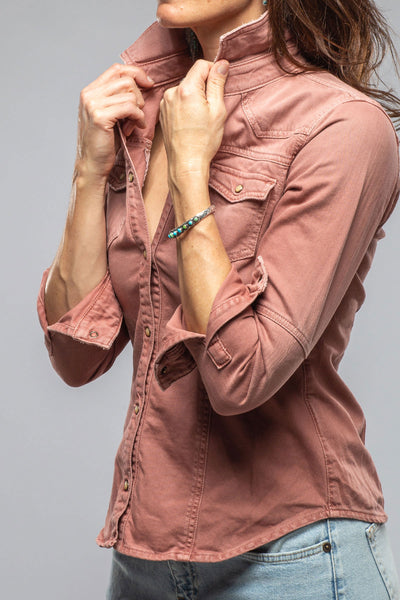 Axel's Premium Denim Sweetwater Denim Shirt In Arrancio Ladies - Snap Shirts