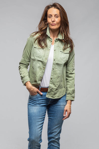 Sweetwater Denim Shirt In Menta | Ladies - Snap Shirts | Axel's Premium Denim