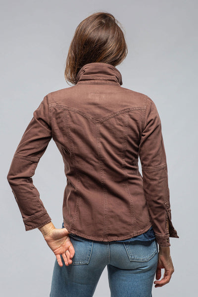 Axel's Premium Denim Sweetwater Denim Shirt In Mogano Ladies - Snap Shirts