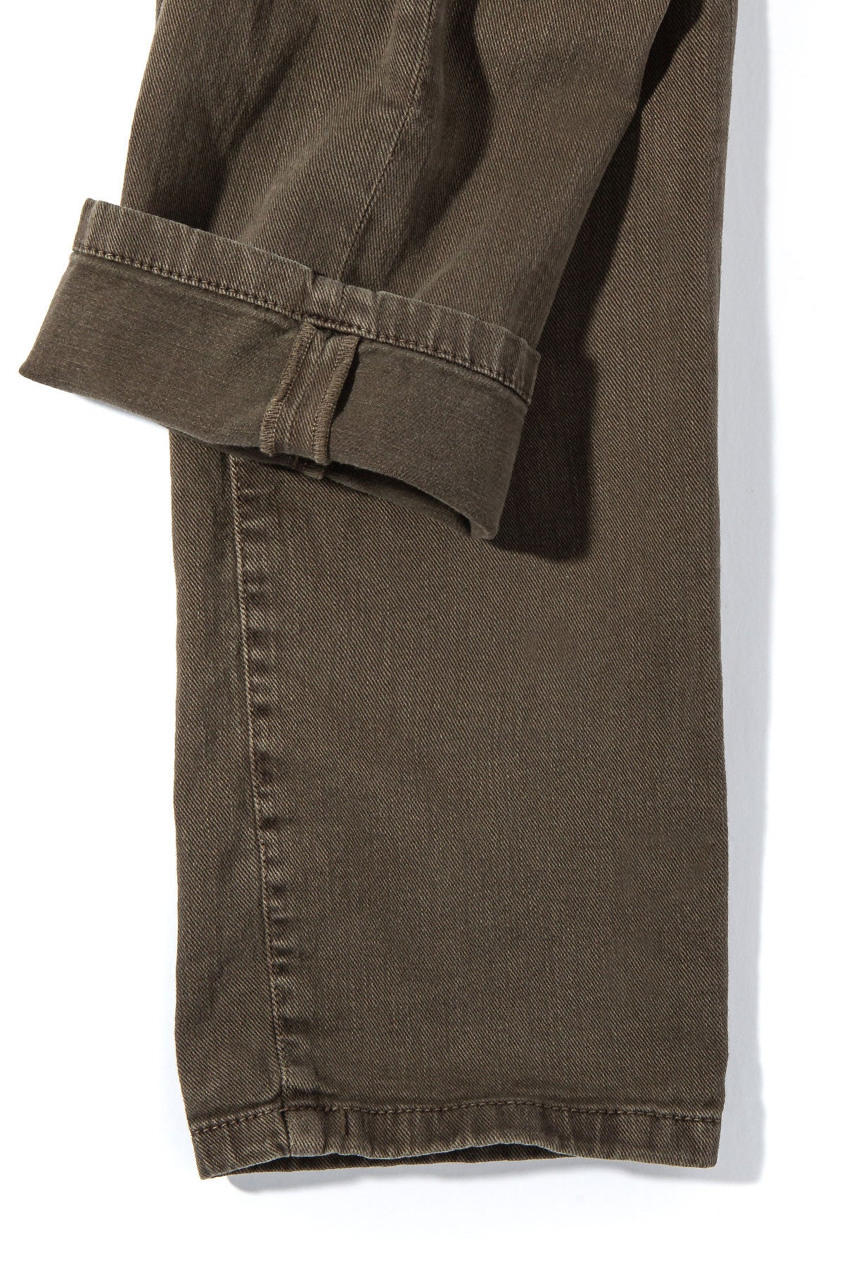 Axel's Premium Denim Taos Slim Cotton/Linen Denim in Army Mens - Pants - 5 Pocket