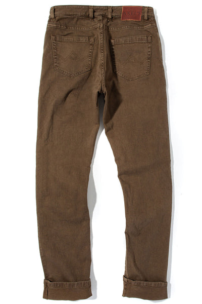 Axel's Premium Denim Taos Slim Cotton/Linen Denim in Liquirizia Mens - Pants - 5 Pocket