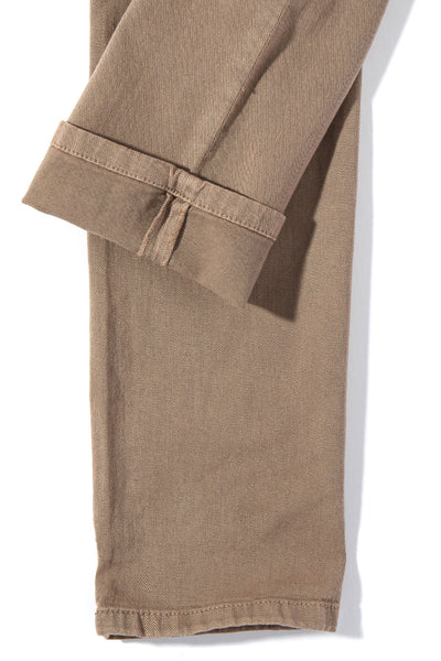 Axel's Premium Denim Taos Slim Cotton/Linen Denim in Tortora Mens - Pants - 5 Pocket