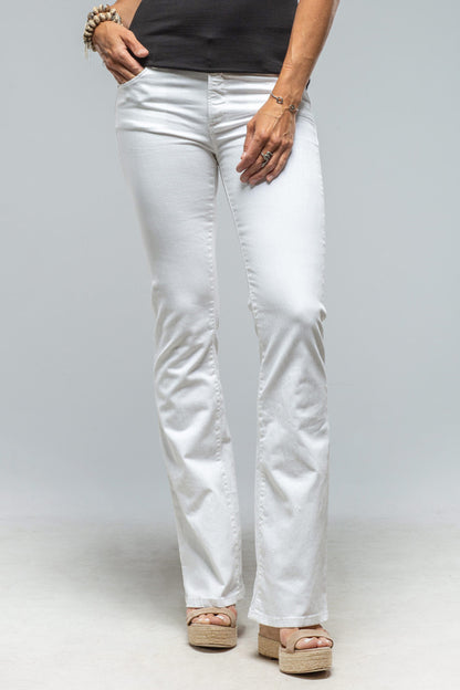 Axel's Premium Denim Tommy Flare Jeans In White Ladies - Pants - Jeans