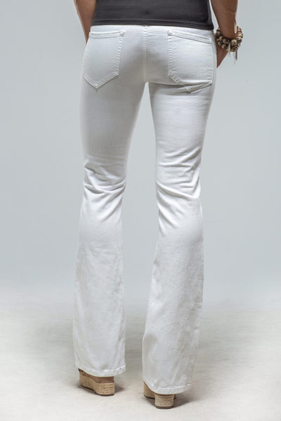 Axel's Premium Denim Tommy Flare Jeans In White Ladies - Pants - Jeans