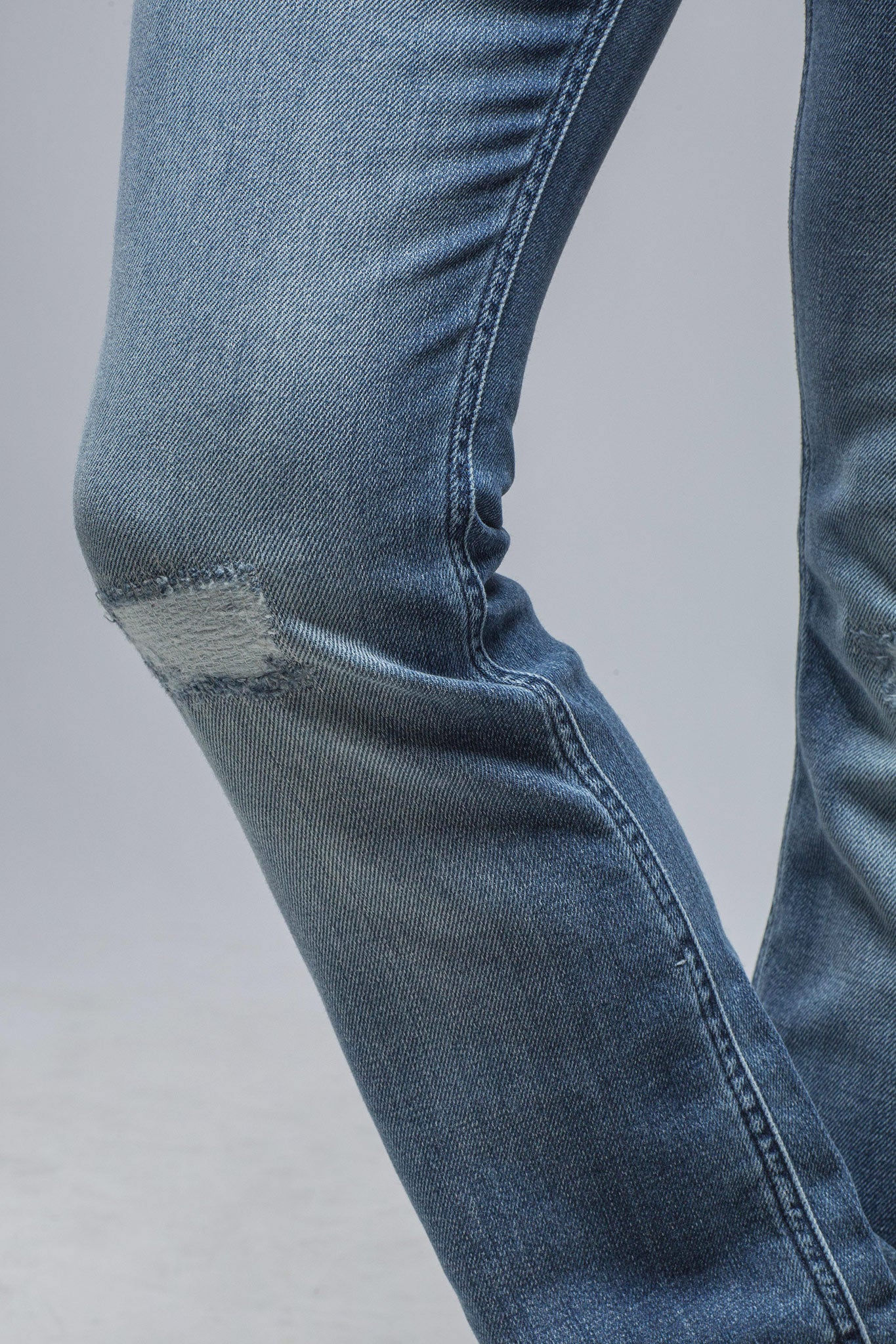 Axel's Premium Denim Tommy Ripped & Repaired Flare Jeans in Lt. Blue Ladies - Pants - Jeans