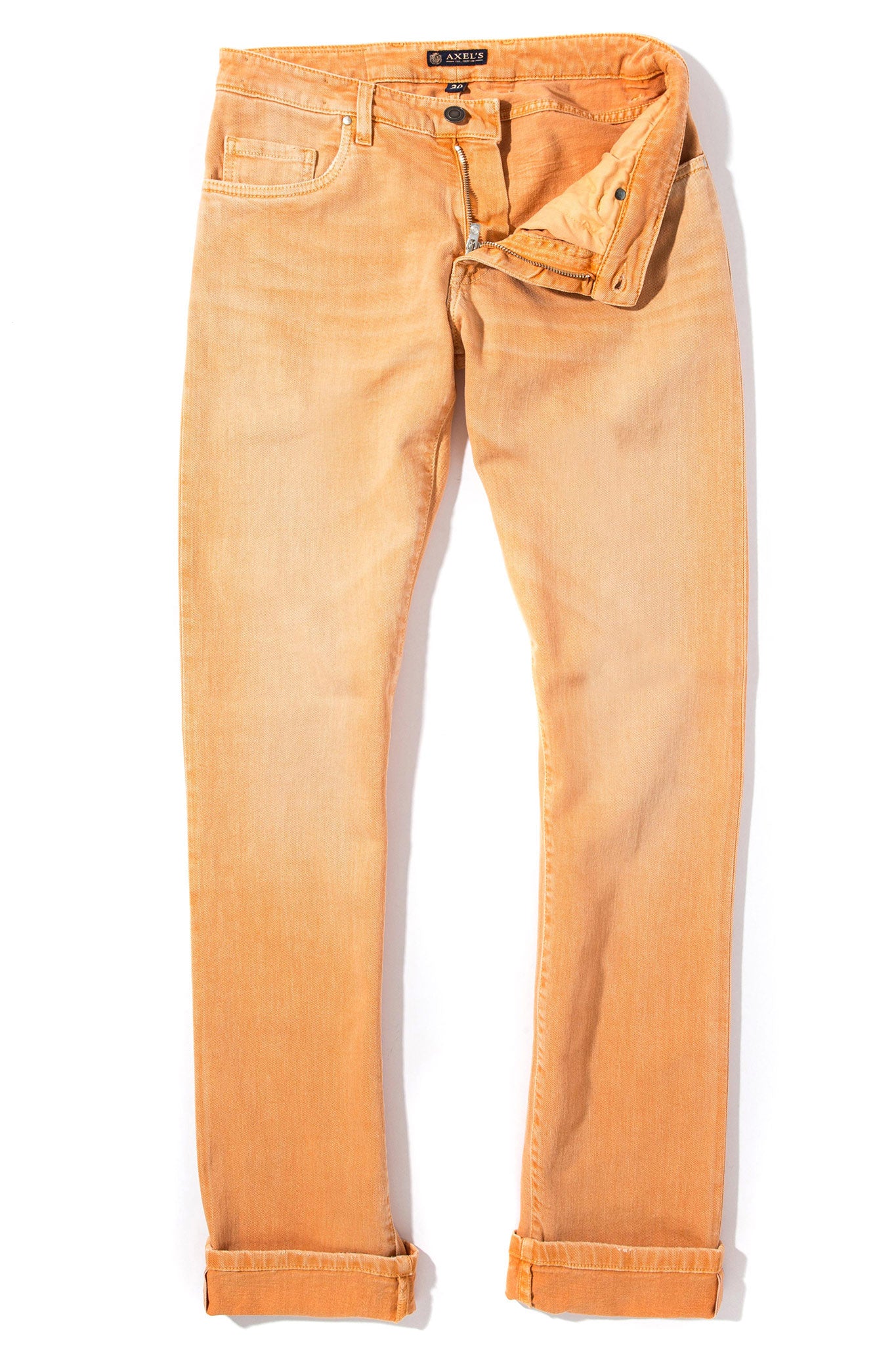 Axel's Premium Denim Tucson Selvedge Denim In Arancio Mens - Pants - 5 Pocket