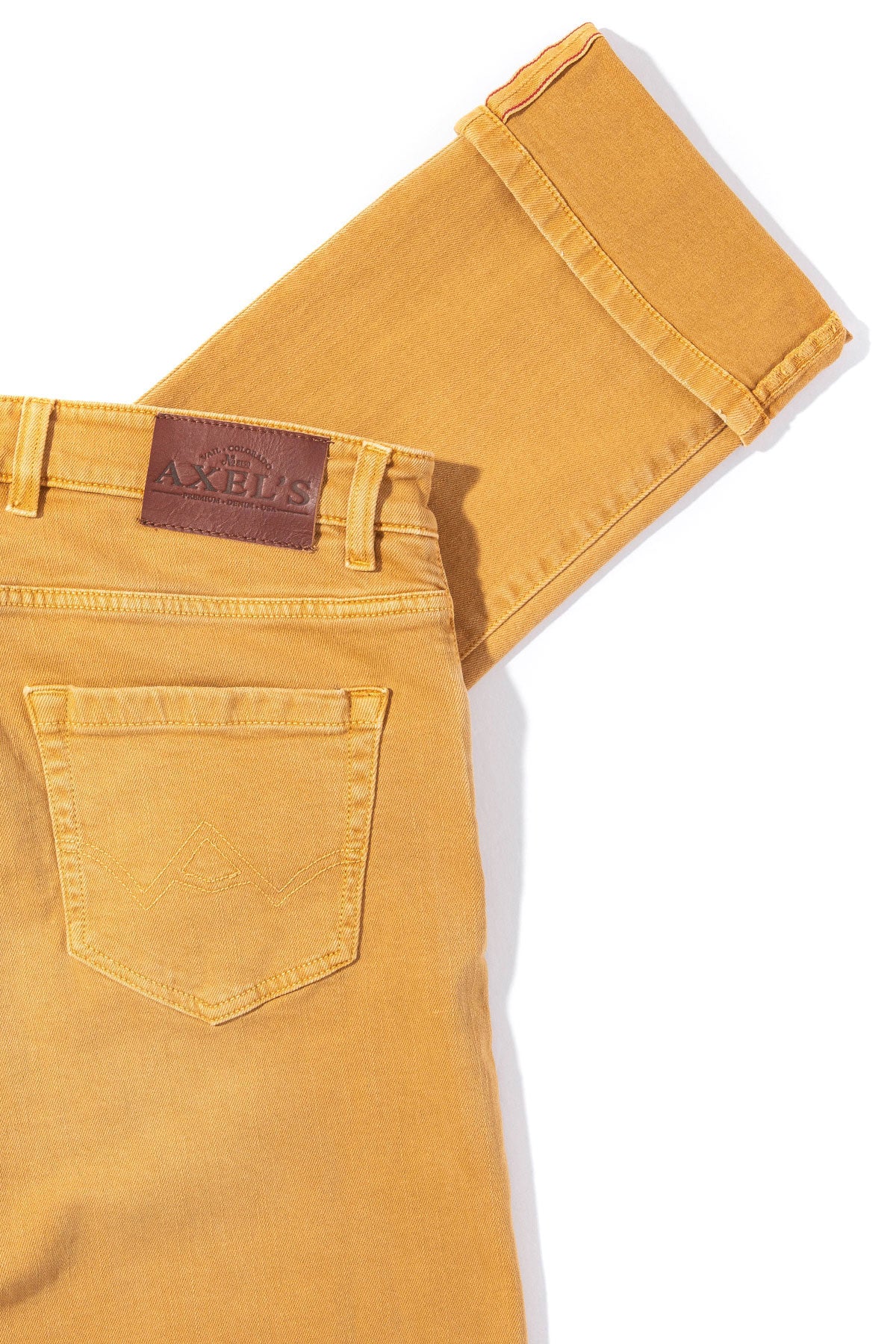 Tucson Selvedge Denim In Ocra | Mens - Pants - 5 Pocket | Axel's Premium Denim