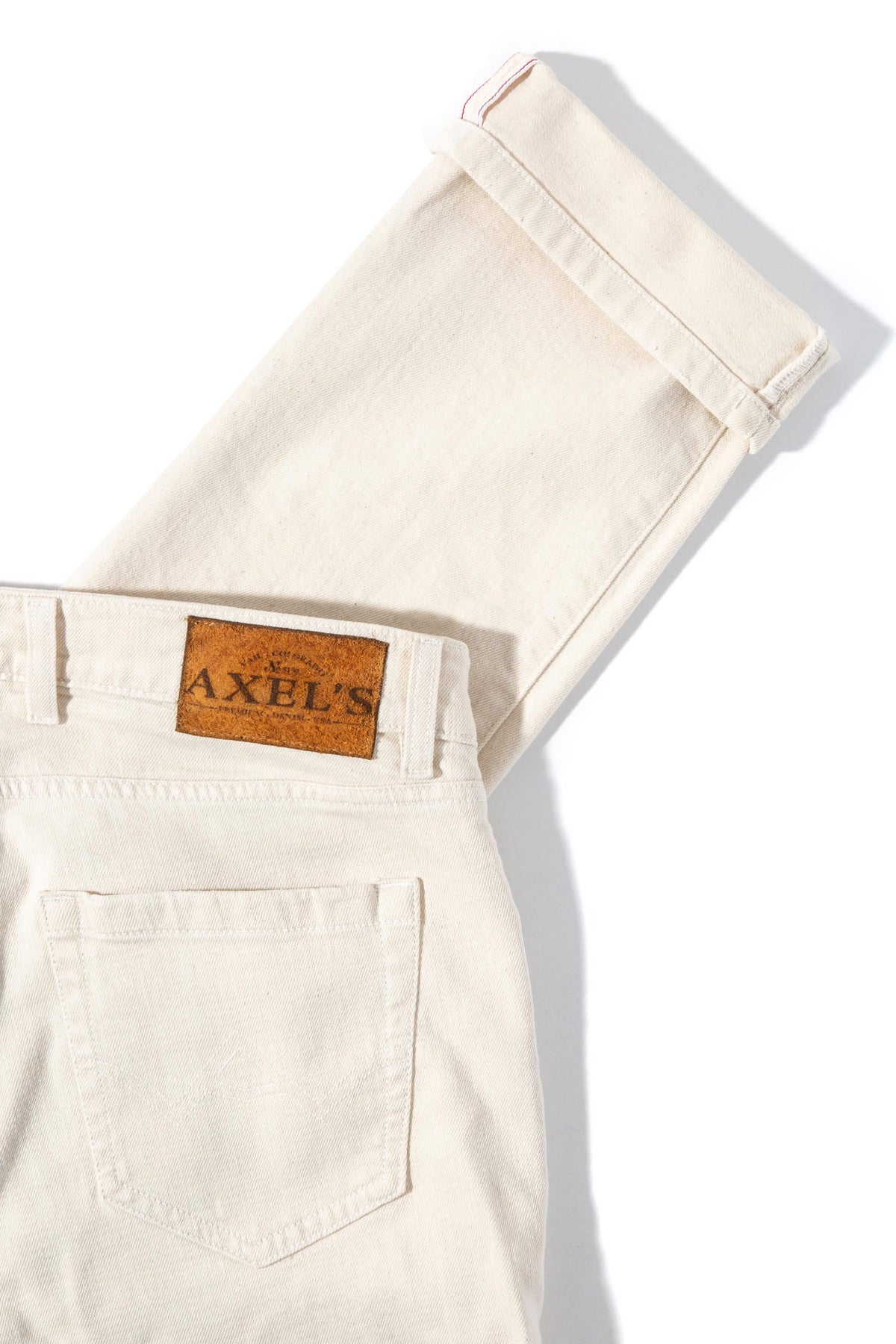 Axel's Premium Denim Tucson Selvedge Denim In Off White Mens - Pants - 5 Pocket