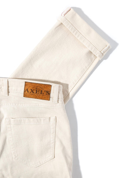 Axel's Premium Denim Tucson Selvedge Denim In Off White Mens - Pants - 5 Pocket