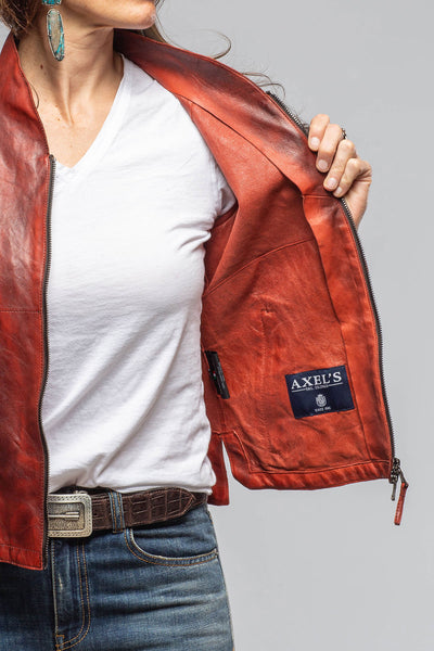 Axel's Renegade by Garrett | Mesquite Leather Moto In Red Char | Ladies - Outerwear - Leather 