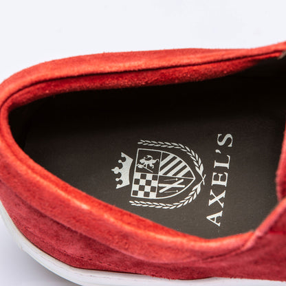 Axel's Salina Suede Sneaker Red Mens - Shoes