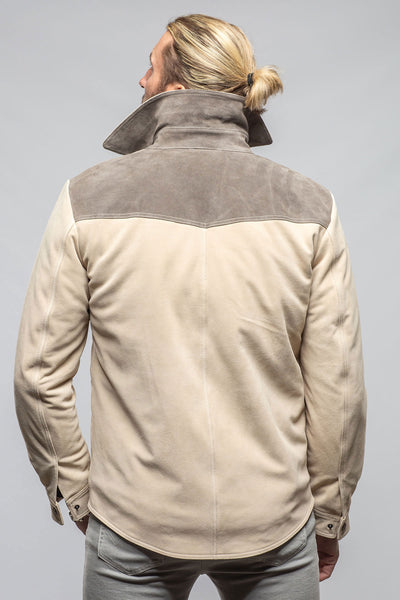 Axel's Stil | Aimone Colorblock Suede Shirt Jacket | Mens - Outerwear - Leather 
