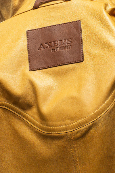 Corzo Western Suede Overshirt In Yellow | Mens - Outerwear - Leather | Axel's Stil
