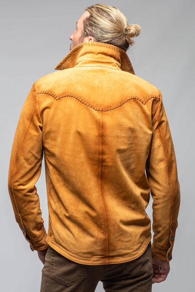 Axel's Stil Deleon Buck Stitch Suede Overshirt Mens - Outerwear - Leather