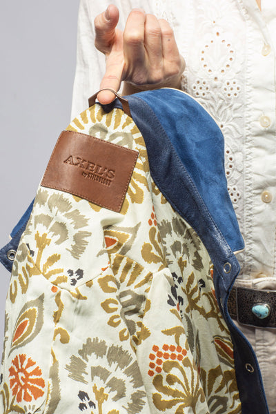 Axel's Stil | Scarlett Suede Western Shirt In Cornflower | Ladies - Outerwear - Leather 
