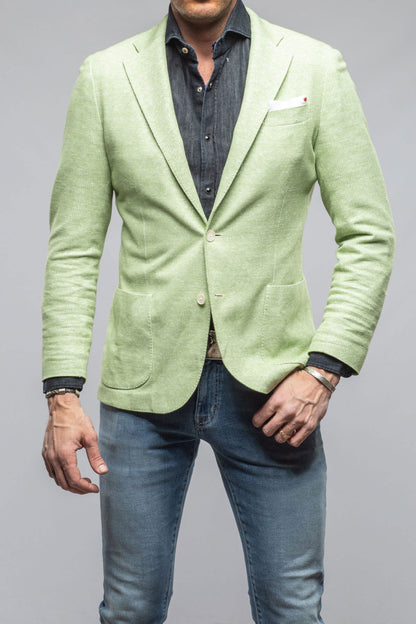 Axel's Vento Collection Giorgio Unconstructed Blazer In Pistachio Melange Mens - Tailored - Jackets