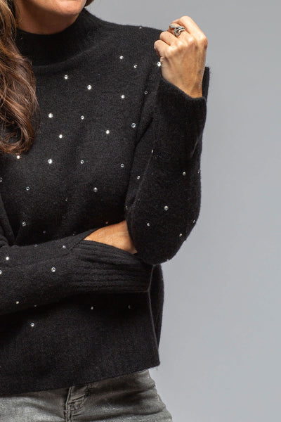 Axels Apres Ski Cashmere Sparkle Sweater In Nero Ladies - Sweaters