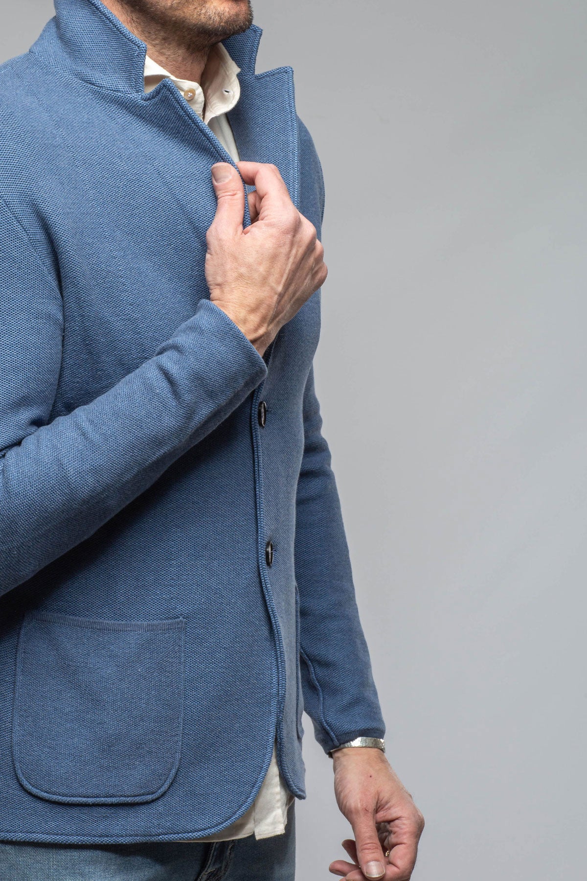 Axels-BDSR | Arette Swacket In Blue | Mens - Sweaters 
