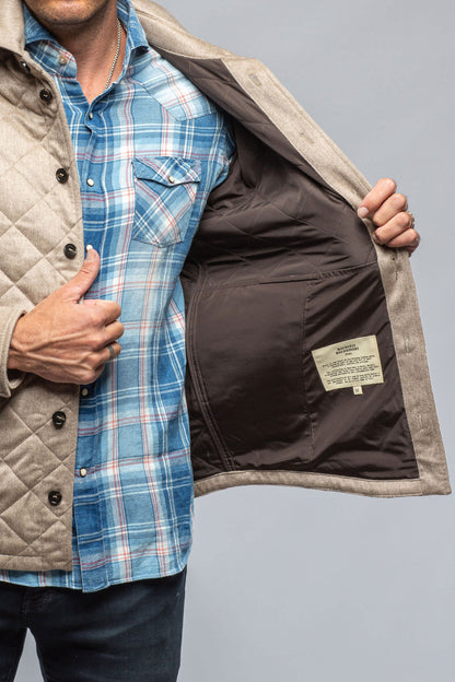 Axels-BDSR Dutton Quilted Cashmere Jacket in Camel Mens - Outerwear - Cloth