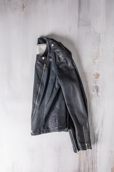 Chrissie Perforated Leather Side Zip | Ladies - Outerwear - Leather | Axels