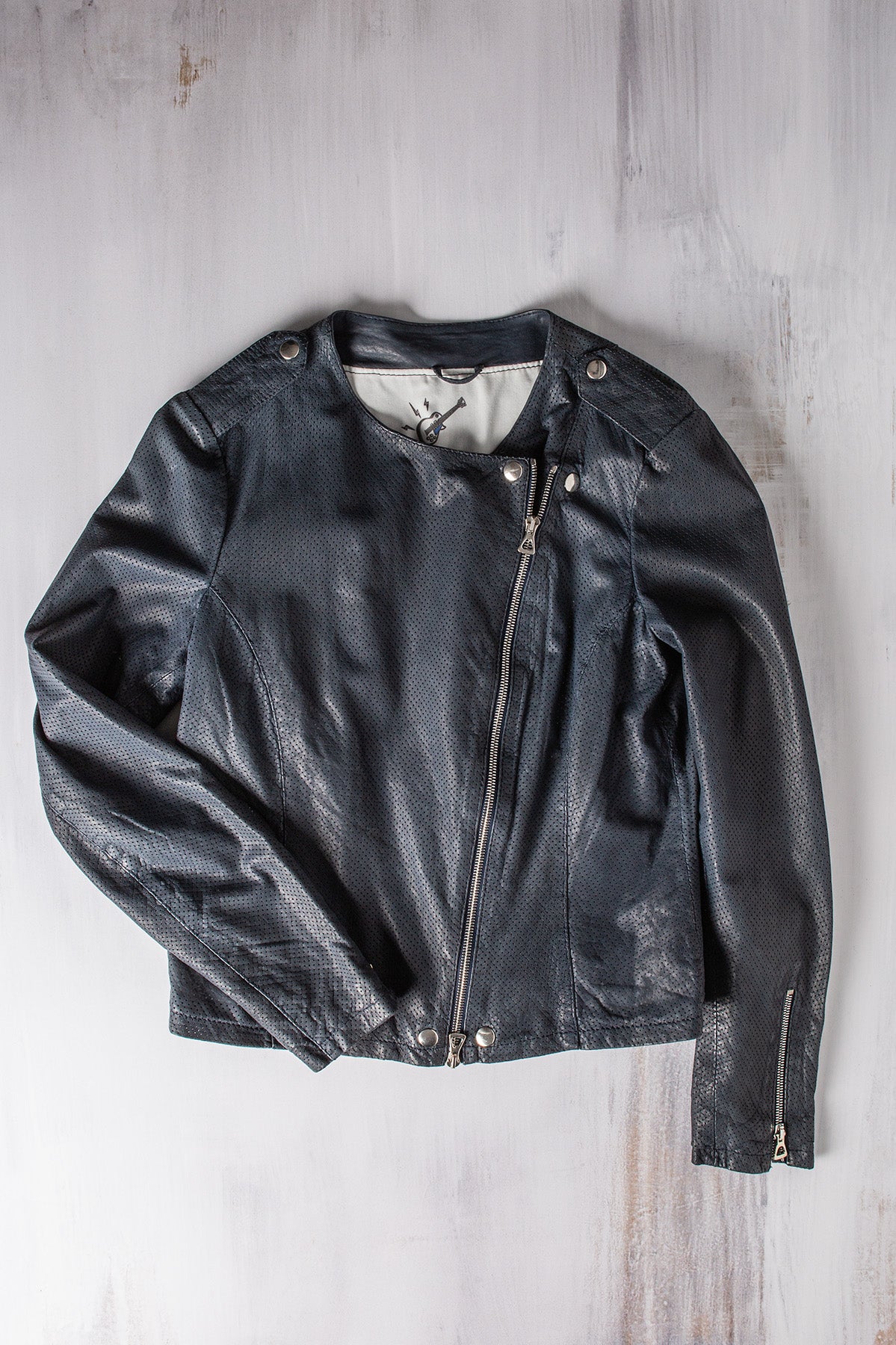 Axels Chrissie Perforated Leather Side Zip Ladies - Outerwear - Leather