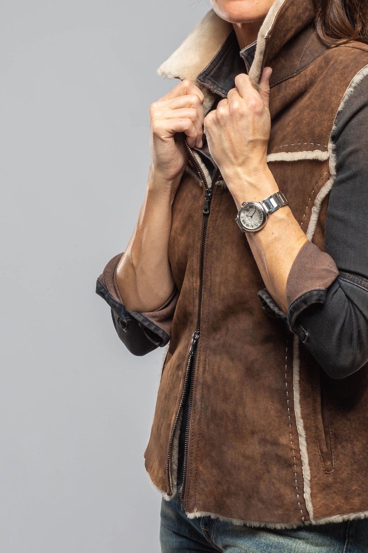 Axels Deluca Shearling Vest Ladies - Outerwear - Shearling