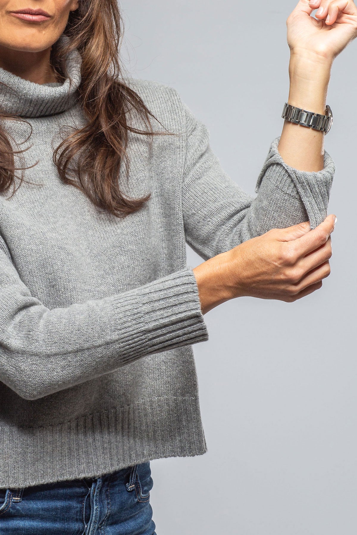 Axels Favi Turtleneck Sweater In Grigio Ladies - Sweaters