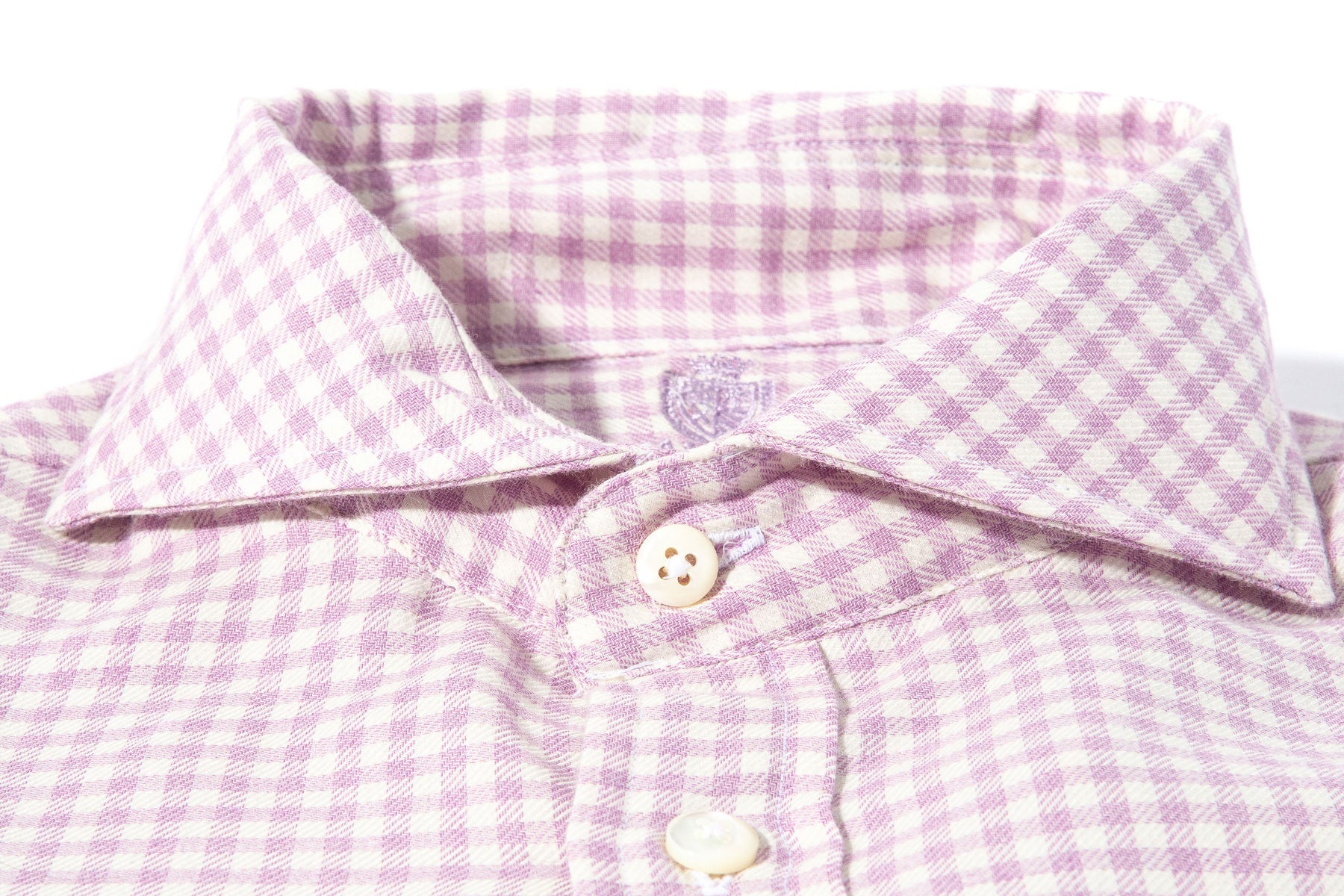 Axels-Is Targa Cotton Cashmere Shirt In Purple Mens - Shirts - Dress