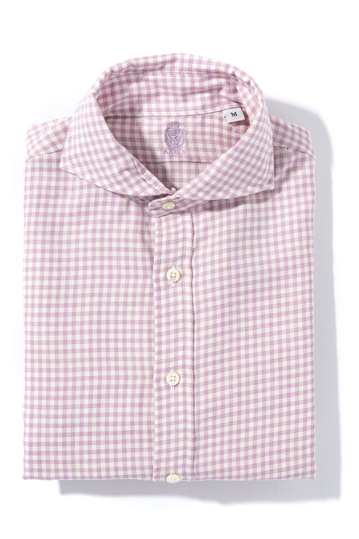 Axels-Is Targa Cotton Cashmere Shirt In Purple Mens - Shirts - Dress