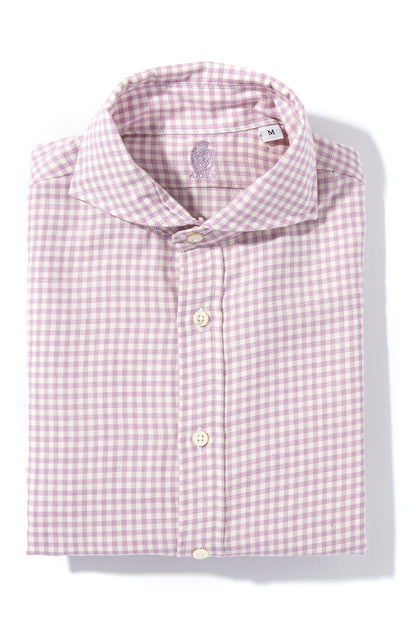 Axels-Is Targa Cotton Cashmere Shirt In Purple Mens - Shirts - Dress