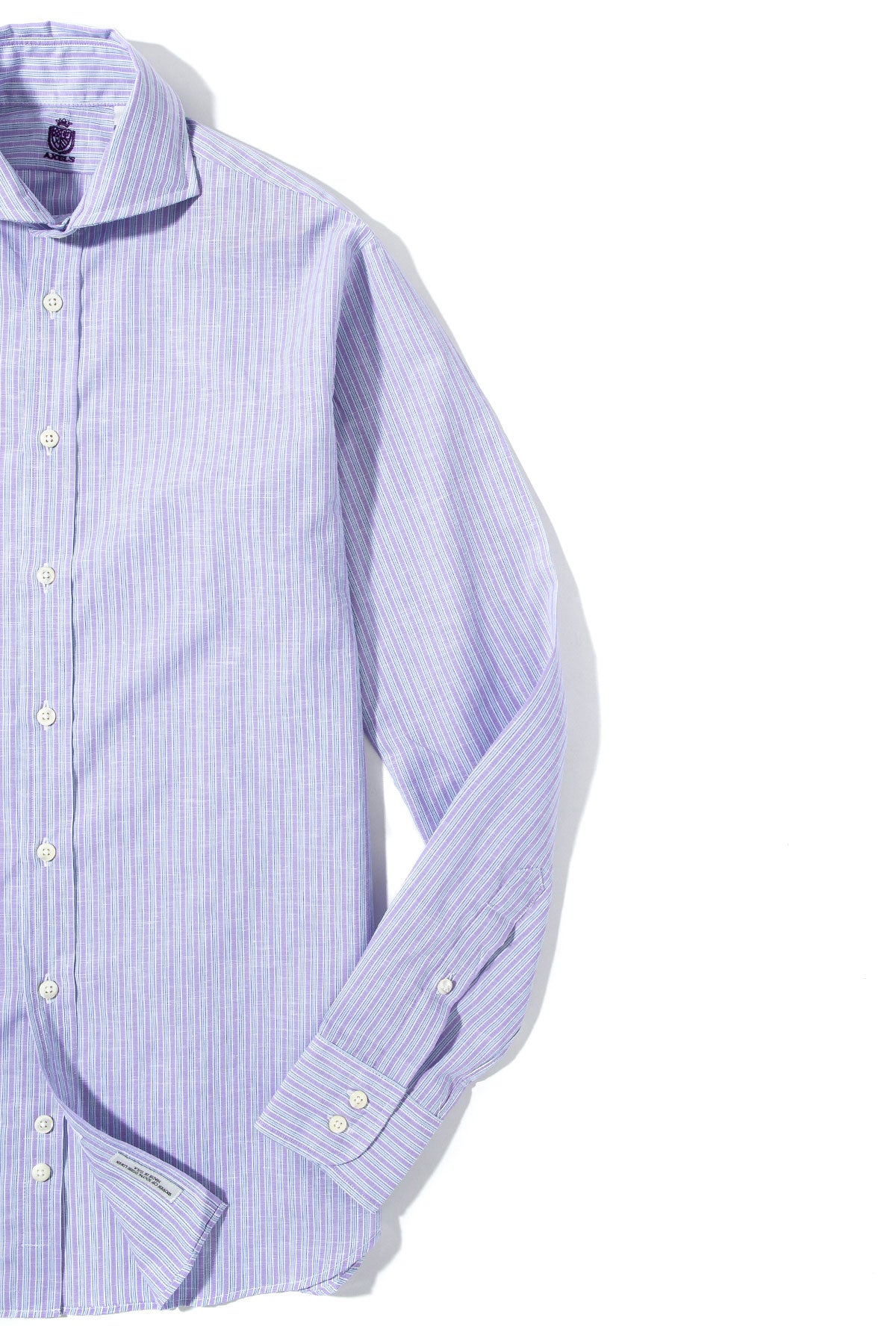 Axels-Is Taycan Cotton Linen Shirt in Purple Mens - Shirts - Dress