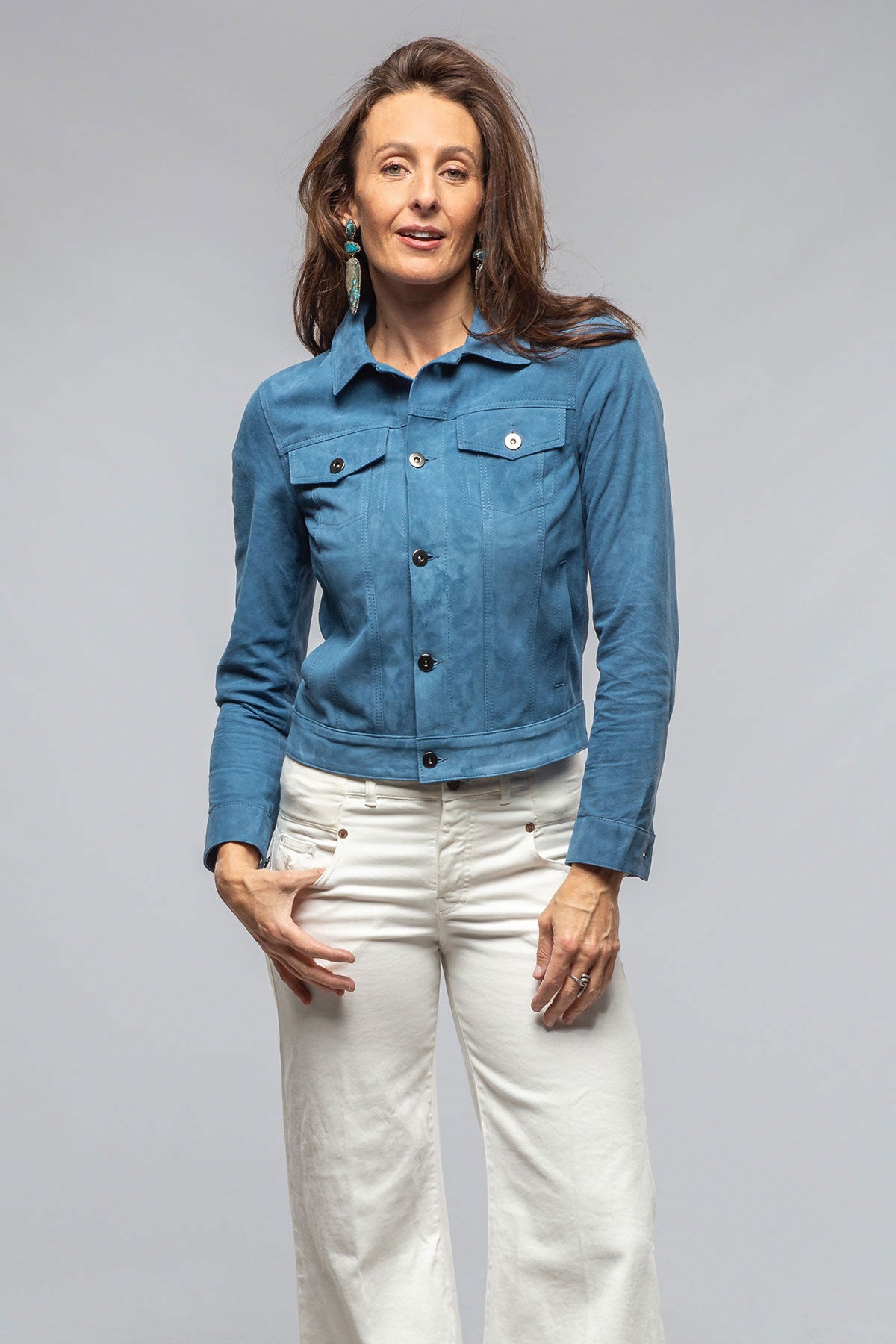 Axels Leonna Suede Velour Jacket Ladies - Outerwear - Leather