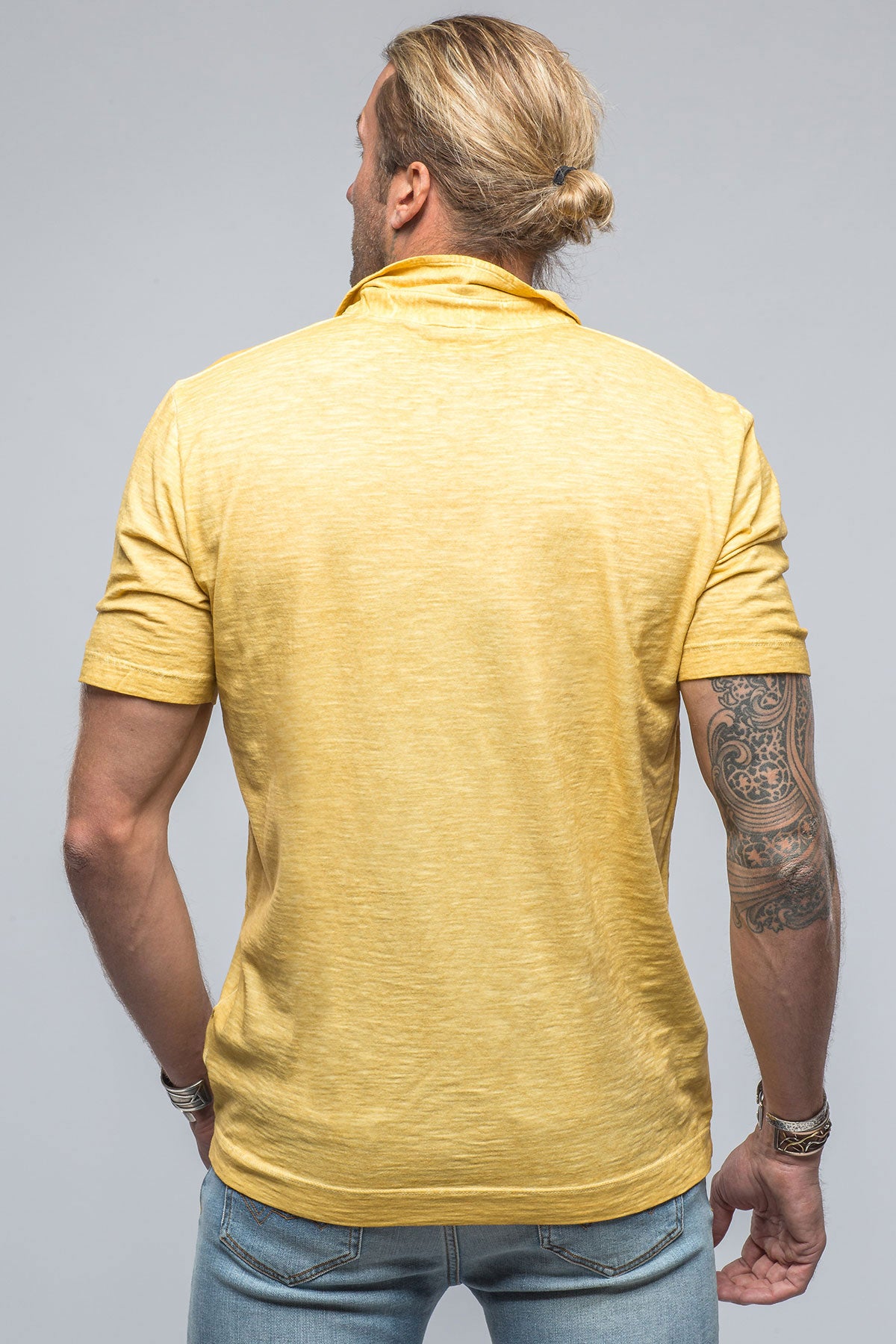 Soho Polo in Yellow | Mens - Shirts - Polos | Gimo's Cotton