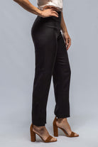 Loli Slim Trouser W/ Slit In Black | Ladies - Pants - Slacks | VOZ