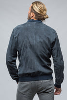 Banks Suede Baseball Jacket | Samples - Mens - Outerwear - Leather | DiBello