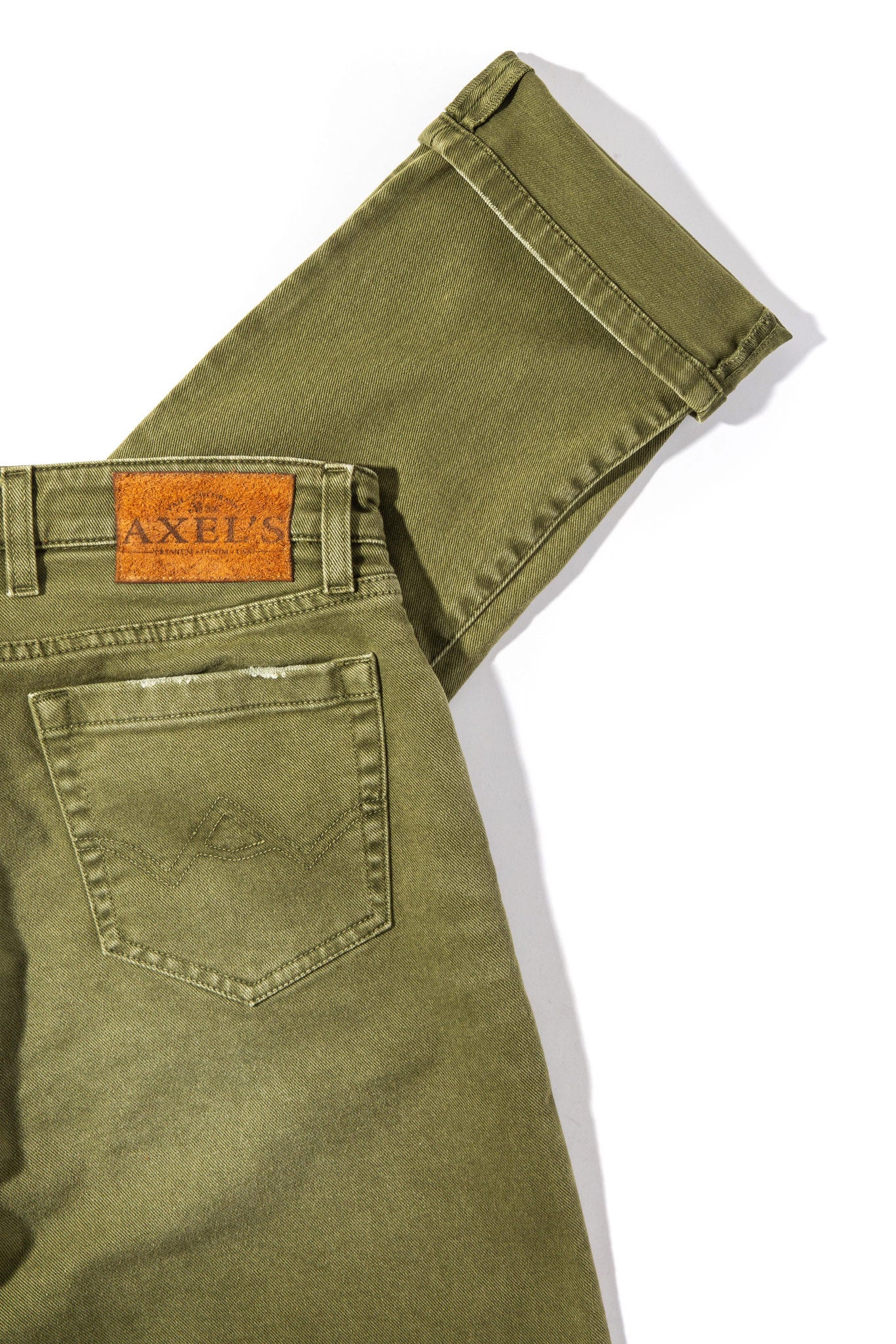 Silverton Colored Denim In Avocado | Mens - Pants - 5 Pocket | Axels Premium Denim