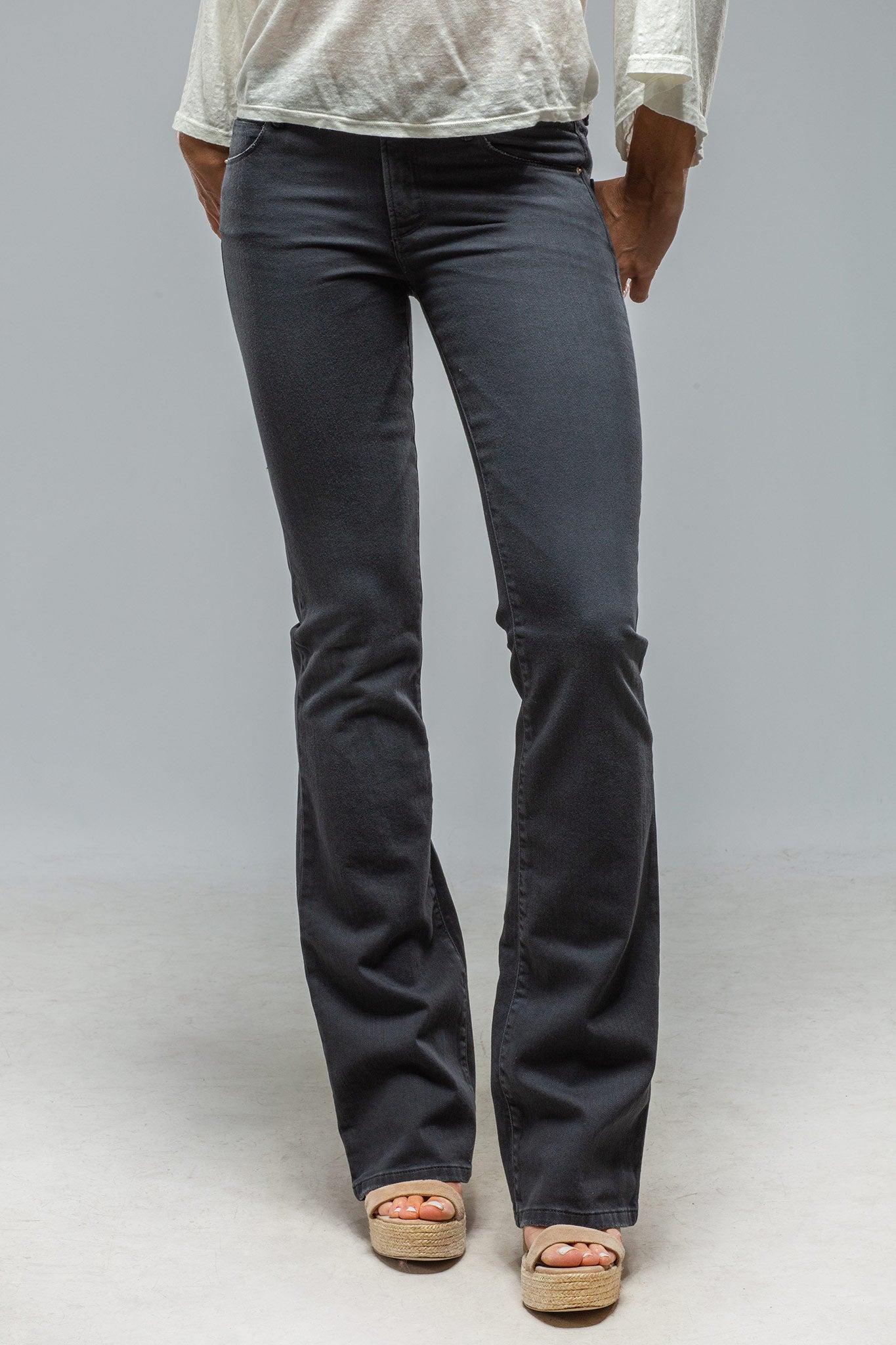Tommy Flare Jeans In Anthracite | Ladies - Pants - Jeans | Axels Premium Denim