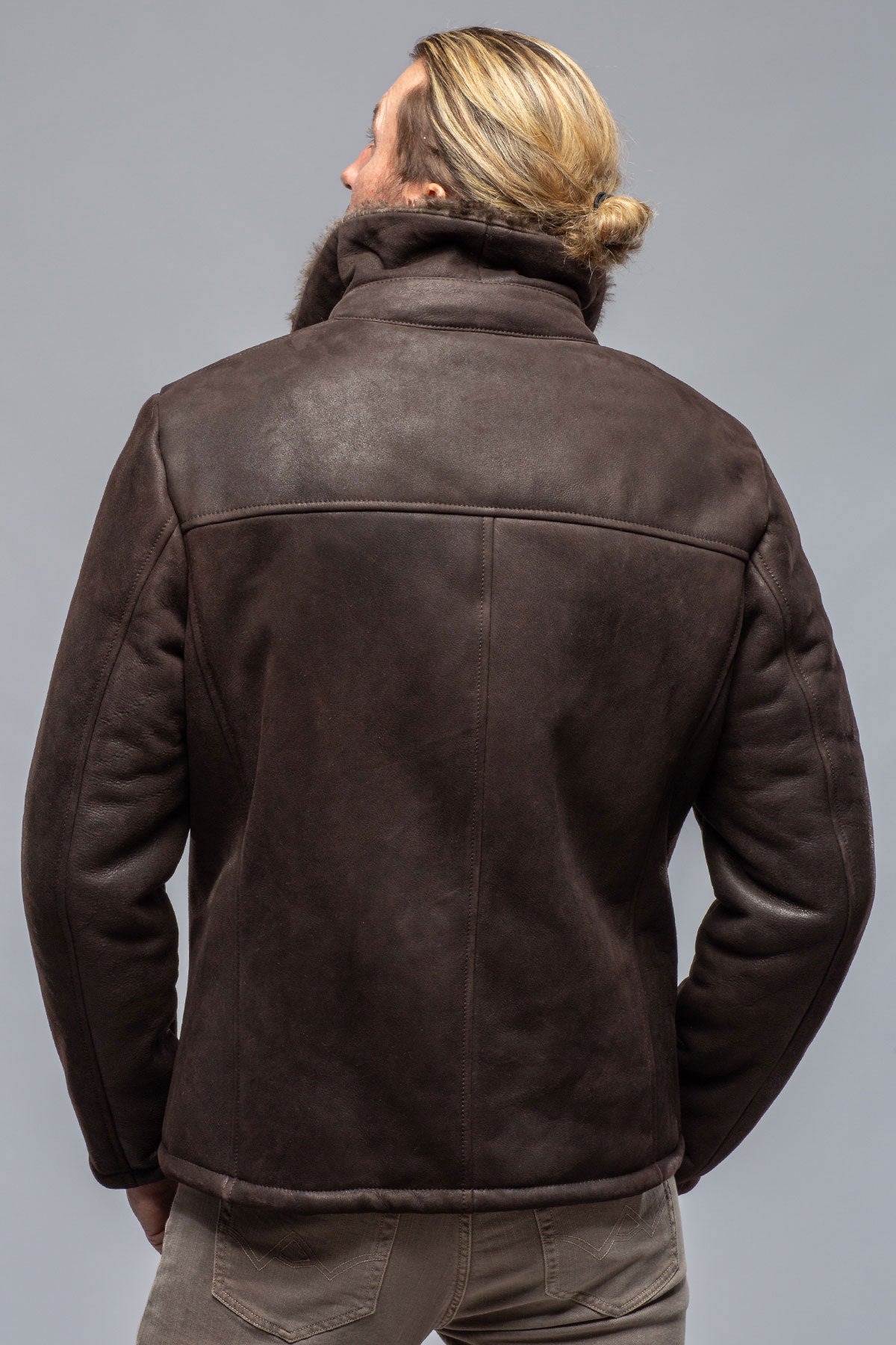 Floyd Merino Shearling in Dark Brown | Samples - Mens - Outerwear - Shearling | DiBello