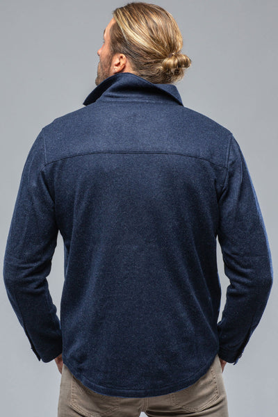 Baldassari Sooter Cashmere Shirt In Blueprint Mens - Sweaters