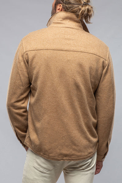 Baldassari Sooter Cashmere Shirt In Camel Mens - Sweaters